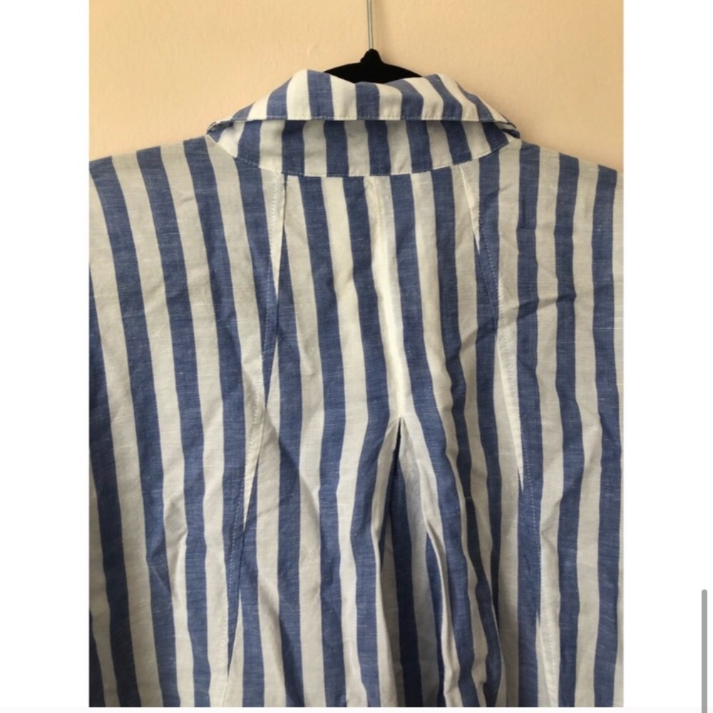 Foxcroft NYC Blue Striped Button Down 18W - Picture 10 of 10